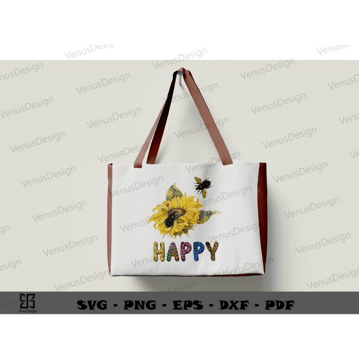 Happy Bee Day Sublimation Files & Bee Sunflower Art PNG files, Bumble bee cameo htv prints, Cute bee vector sublimation design