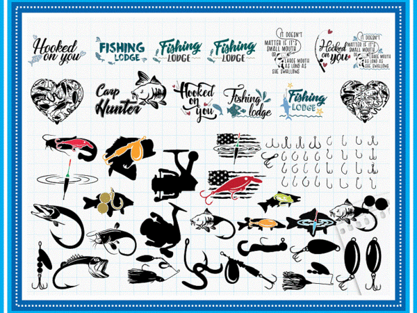 Bundle 378 Fishing Svg, Fisherman svg, Fishing Bundle Svg, Fishing Pole  svg, Hook svg Cut Files For Cricut Silhouette, Digital Download 712805426 -  Buy t-shirt designs