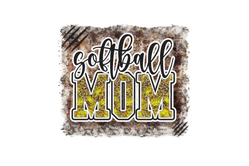 Mother’s Day baseball mom bundle, sport mom t shirt graphic design, sport mom sublimation files, Awesome mom shirt leopard pattern animal print vector