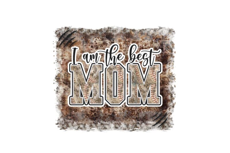 Mother’s Day baseball mom bundle, sport mom t shirt graphic design, sport mom sublimation files, Awesome mom shirt leopard pattern animal print vector