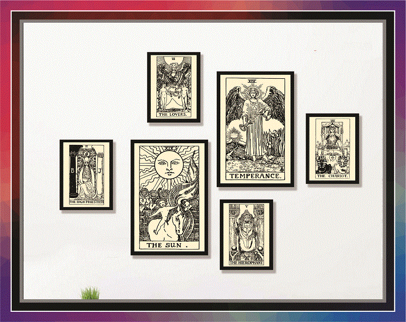 78 Tarot Cards PNG Bundle, Minor Arcana, Divination New Age For Shirts Wall Art, Cricut Files, Instant Download Print, Digital download 889196272