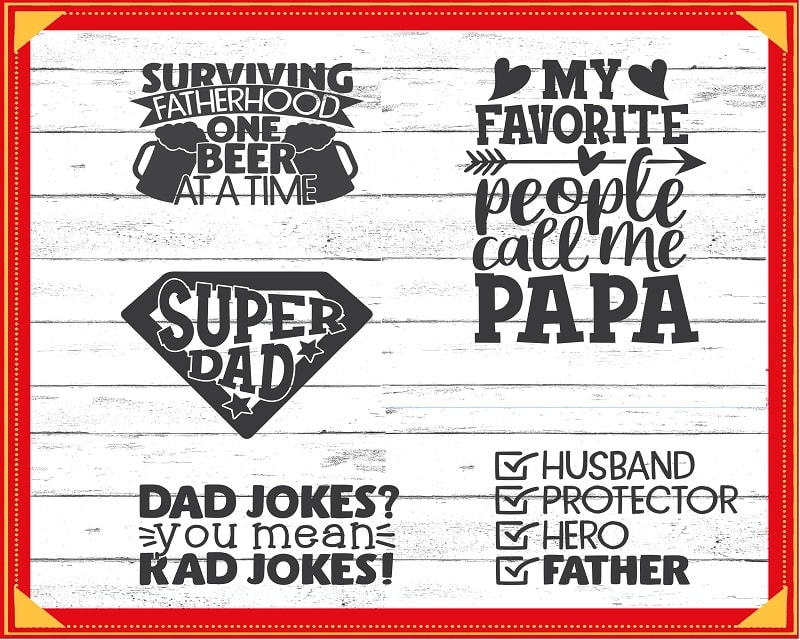 23 Dad Quotes SVG Bundle Designs, Father’s Day Funny Sayings, Daddy Sayings Cipart, Dad Quotes Vector, Commercial Use, Instant Download 772364850