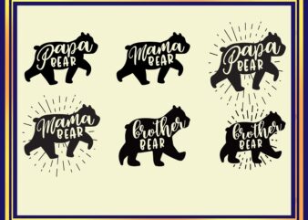 Ultimate Family SVG BUNDLE – Family Sayings svg – Family Wall Frames SVG – Family Monograms svg – Bear Family svg – Cricut Laser Silhouette 968244051 t shirt vector graphic