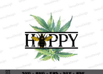 Happy Bee Day Vector Sublimation Files & Bee Icon Png Files, Yellow Bee Art Png Files, Funny Bee Vector Cameo Htv Prints