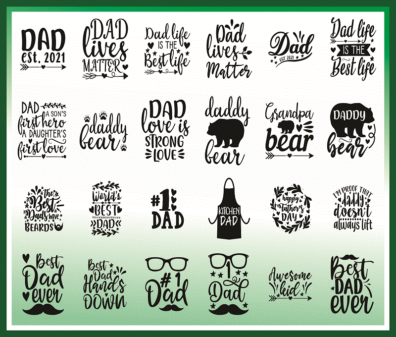 Bundle 80 Dad SVG, Fathers Day SVG, Father svg, Papa svg, Best Dad Ever svg, Grandpa svg, Family Svg Bundle, Instant Download 795217450