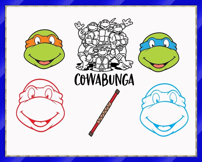 1000+Ninja Turtles bundle Svg, Ninja turtles svg, silhouette, ninja turtles  vector, ninja turtle cutfile, ninja turtles birthday, turtles cricut
