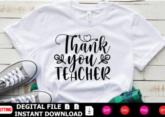 Thank You Teacher t-shirt Design