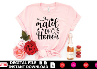Maid of Honor t-shirt Design