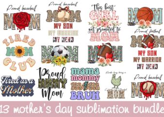 Mother’s Day baseball mom bundle, sport mom t shirt graphic designs, sport mom sublimation files, Awesome mom shirt leopard pattern animal print vector