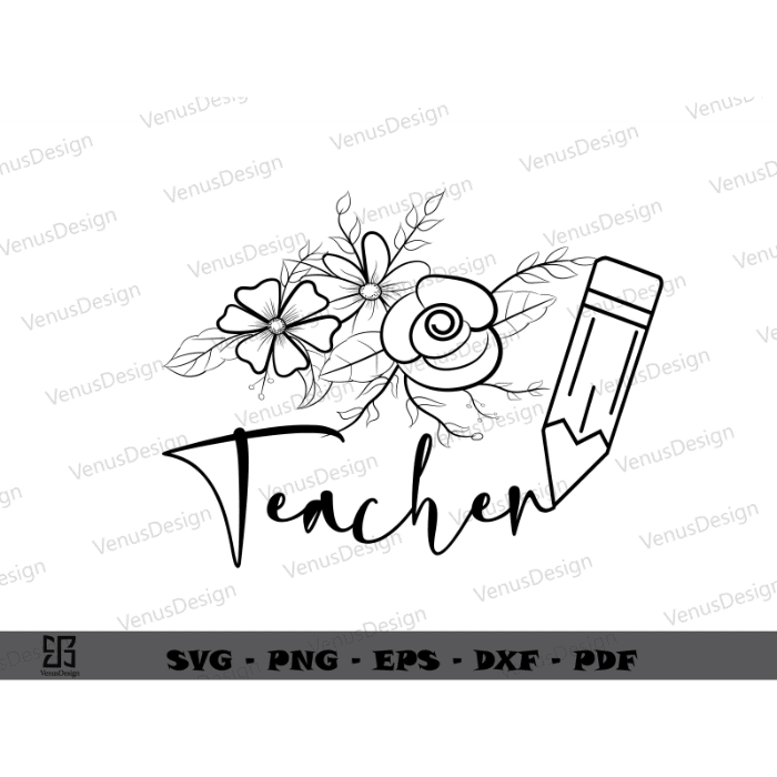 Teacher Pencil Art Best Gift for Teacher Sublimation Files, Teacher Quote Best Saying Cameo Htv Prints, Teacher’s day Best Gift Png Files, Teacher Lover Vector