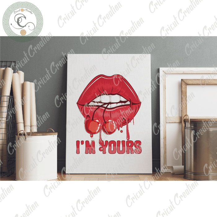 Summer Cherry, I’m your Diy Crafts, cherry Quotespng Files , sexy lips art Silhouette Files, Trending Cameo Htv Prints