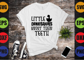 little dinosaurs brust their teeth