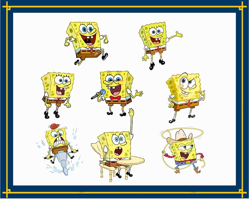 141 SpongeBob SquarePants Bundle, SpongeBob SquarePants Clip Art, SpongeBob SquarePants Png, SpongeBob SquarePants Images, Instant Download 961655348