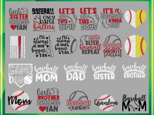 Baseball bundle svg, baseball junkie svg, love baseball, baseball fan svg, baseball mom svg, it’s a baseball kinda day, printable baseball 707852096 t shirt template