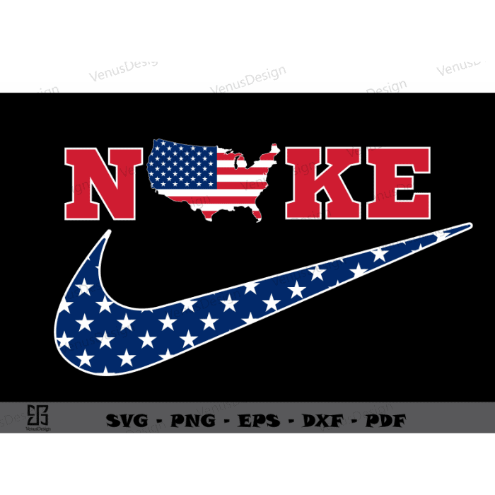 American Flag Logo Royalty Vector Clipart File, Sports Logo Brand Svg