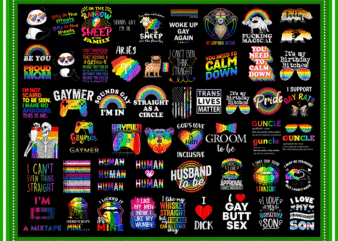 100 Designs LGBT Png Bundle, Gay, Bisexual Pride Png, Bisexual Pride With Love, Rainbow, We are All Human Design For Print, Digital Download 982931352