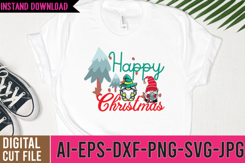 Happy Christmas Tshirt Design,Happy Christmas SVG Design, Gnome tshirt bundle,gnome svg bundle, gnome tshirt design bundle, gnome halloween tshirt bundle, gnome easter tshirt bundle, gnome christmas tshirt bundle, easter day