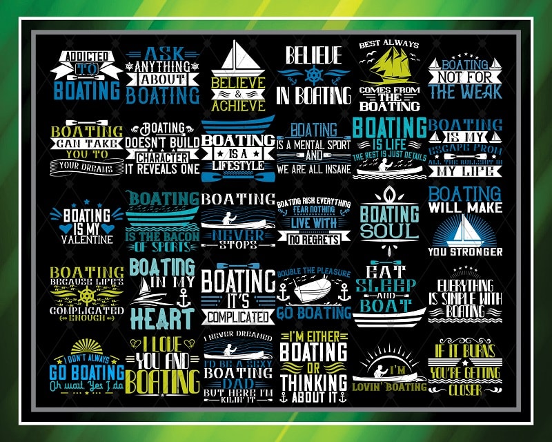 Combo 50 Designs Boating Svg Bundle, Cruise Svg Bundle, Pontoon Boat Svg, Boating Svg, Ai, Eps, Png, Digital Download 1033893175