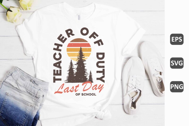 Retro Last Day of School T-shirt Designs Bundle, Summer Flowers Sublimation Bundle, Holiday Vacation T shirt Design