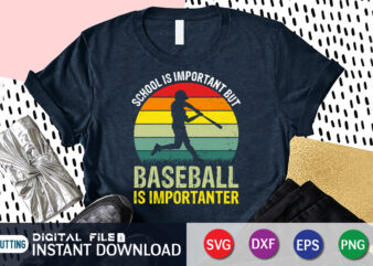 Baseball Is Importanter T shirt, Baseball Shirt, Baseball SVG Bundle, Baseball Mom Shirt, Baseball Shirt Print Template, Baseball vector clipart, Baseball svg t shirt designs for sale