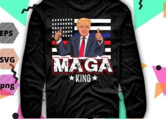 The Great Maga King Funny Donald Trump, Maga King T-Shirt design vector,The Great Maga King png, svg, eps, vector, editable