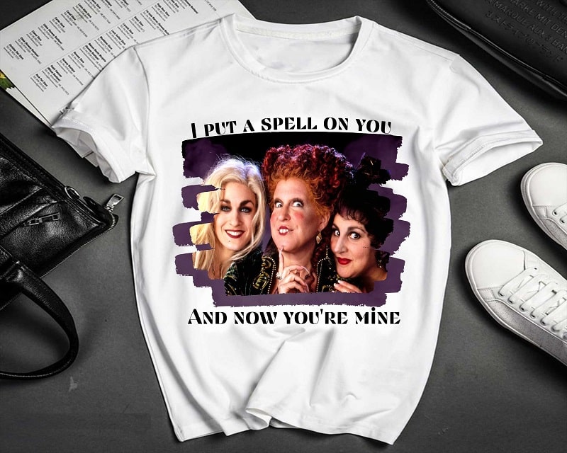 Hocus Pocus Inspired I put a spell on you PNG, No physical product, Digital download 1049210079