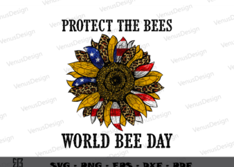 Bee Day America Sunflower Quote PNG Sublimation design, Bee Sunflower Art Cameo Htv Prints , Bee American Flag Pattern Png Files