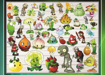 133 Plants vs Zombies Clipart PNG Bundle, Plants vs Zombies Characters, Plants Vs Zombies Heroes, Plants vs Zombies PNG, Instant Download 985032796