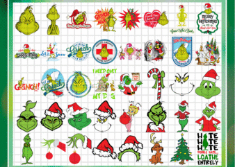 200+ Grinch PNG Bundle, Grinch Svg, Merry Christmas svg, Grinch Png, face grinch , grinch tree Grinch Png bundle, Instant download CB921991415