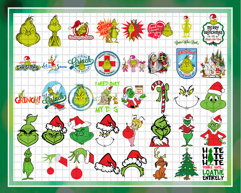200+ Grinch PNG Bundle, Grinch Svg, Merry Christmas svg, Grinch Png, face grinch , grinch tree Grinch Png bundle, Instant download CB921991415