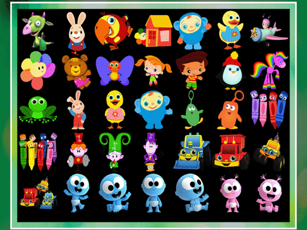 37 designs googoo, 123 race y crayons babyfirst tv birthday party, archivos png, tema de baby first tv, instant download 994633391