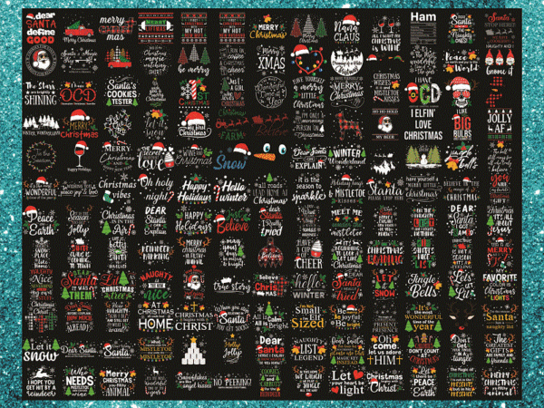 160+ merry christmas bundle ,christmas svg bundle, winter svg, santa svg, holiday, merry christmas, christmas bundle png svg 1071223474