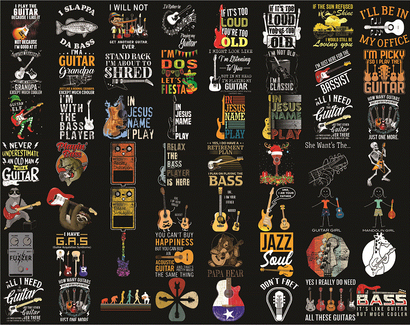 Bundle 397 Files Guitar PNG Bundle, Fan Guitar Png, Musician png, Music Teacher Png, Love Music, Gift For Guitarist, Digital Download 1011474375