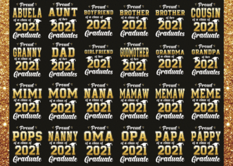 Bundle 29 Proud Abuela Of A Class Of 2021 Graduate Png, Class Of 2021 Png, Graduation 2021 Design, Digital Print Design, Digital Download 1017339561