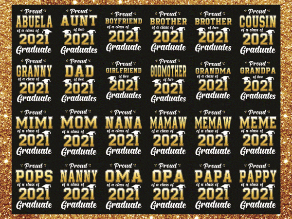 Bundle 29 proud abuela of a class of 2021 graduate png, class of 2021 png, graduation 2021 design, digital print design, digital download 1017339561