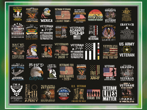 Bundle 40 veteran png, retro i’m a dad grandpa&a veteran nothing scares me america flag png, i’m a veteran grandpa png, veteran sublimation 872163544 t shirt template