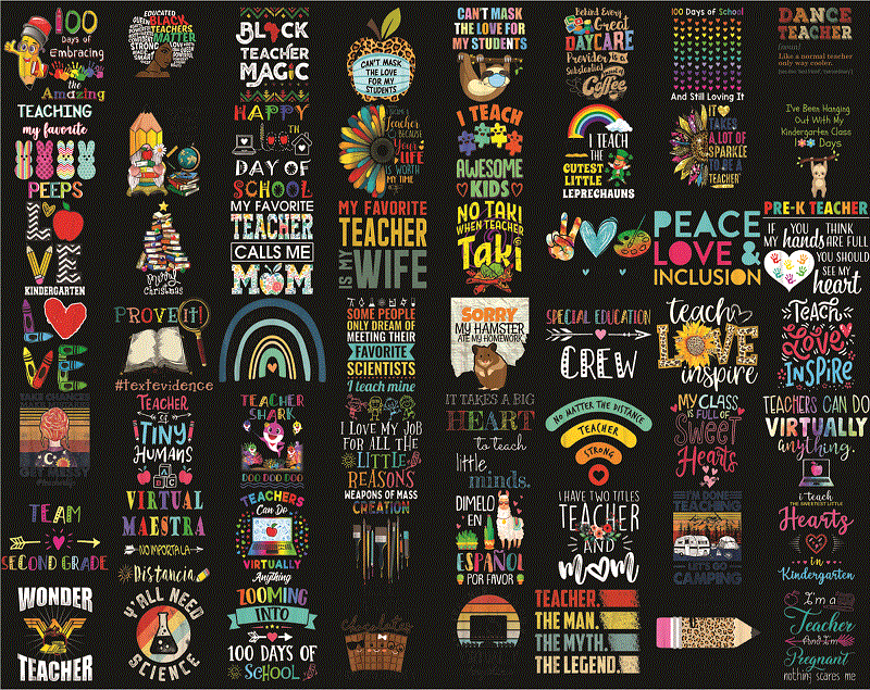 71+ Teacher PNG Bundle, 100 Days Of School PNG, Peace Love Art File, Dancer Teacher, Virtual Teacher, Black Teacher Matter, Love Teacher png 924515560