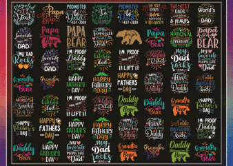 60 Designs Dad SVG Bundle, Happy Father Day Svg, Dad Lives Matter, Fonts Dad Bundle, Dad Designs Bundle, Dad Quote Svg, Instant Download 981472625