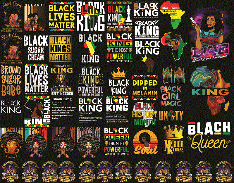 Bundle 100 Designs Melanin King Png, Educated Black King Png, Black King Definition, Black Father Matter Support Black Dad, Digital Downlad 990964723