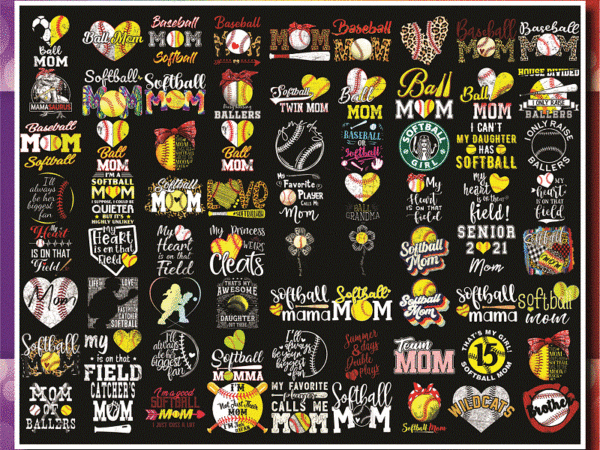 Combo 100 softball mom png bundle, sports png, hand drawn png, softball mama, digital artwork, sublimation design, digital download 996336514