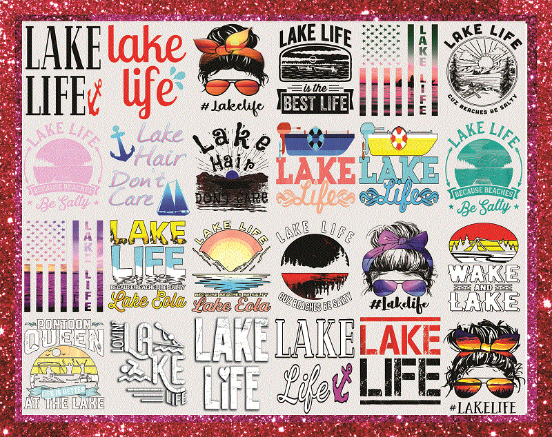 Lake Life SVG PNG | Distressed font Sublimation | Leopard Lightning Bolt |  Summer T shirt Design