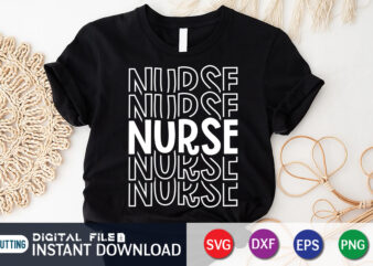 Nurse Shrit Print Template, Nursing Shirt