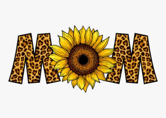 Sunflower Mom T Shirt Design, Mom Shirt, Sunflower PNG, MOM Png