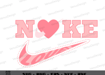 Pink love Design Logo Brand Sublimation Png, Logo Brand Vector, Logo Personalized, Sport Logo Design