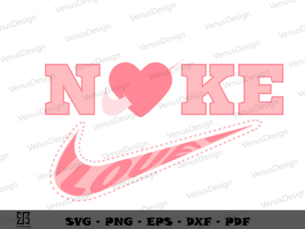 Pink love design logo brand sublimation png, logo brand vector, logo personalized, sport logo design