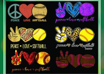 30 Designs Peace Love Softball Png, Peace Love Softball Mom, Softball Sublimation, Softball png, Png Files For Sublimation, Instant Download 985061496