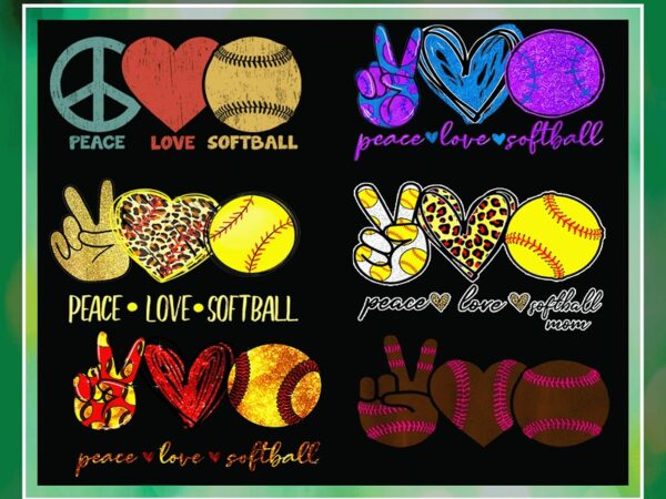 30 designs peace love softball png, peace love softball mom, softball sublimation, softball png, png files for sublimation, instant download 985061496
