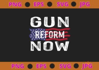 No Gun Awareness Day Enough End Gun Violence Gun Reform Now T-Shirt svg