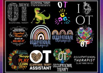 Bundle 49 Occupational Therapist Month Png, Occupational Therapy Assistant, Gift for OT month PNG, OT Therapist Gift Png, Digital Download 995538925