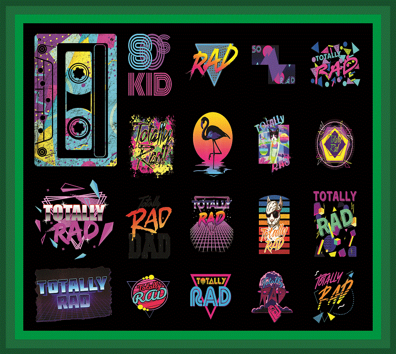 Combo 89 Rad 1980s PNG, Totally Rad 1990s, Miss The 80s Png, Retro Neon Png, 80s Rainbow Png, 90s Retro Png, Totally Rad PNG, I Love 80s Png 1017919501